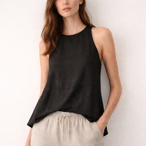 Babaton Aritzia Black Swing Tank Top | Minimal Modern Classic | Small